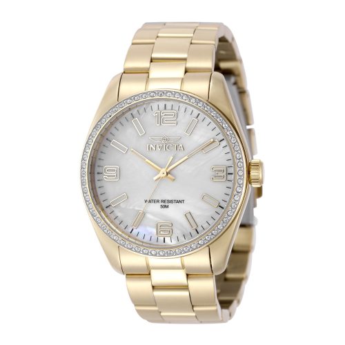 Reloj unisex Invicta 50131 Specialty con esfera de nácar - 38 mm, dorado